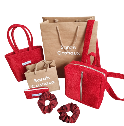 Photo assortiment sacs rouges